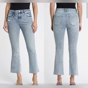 Revolve pistola lennon high rise crop flare jeans